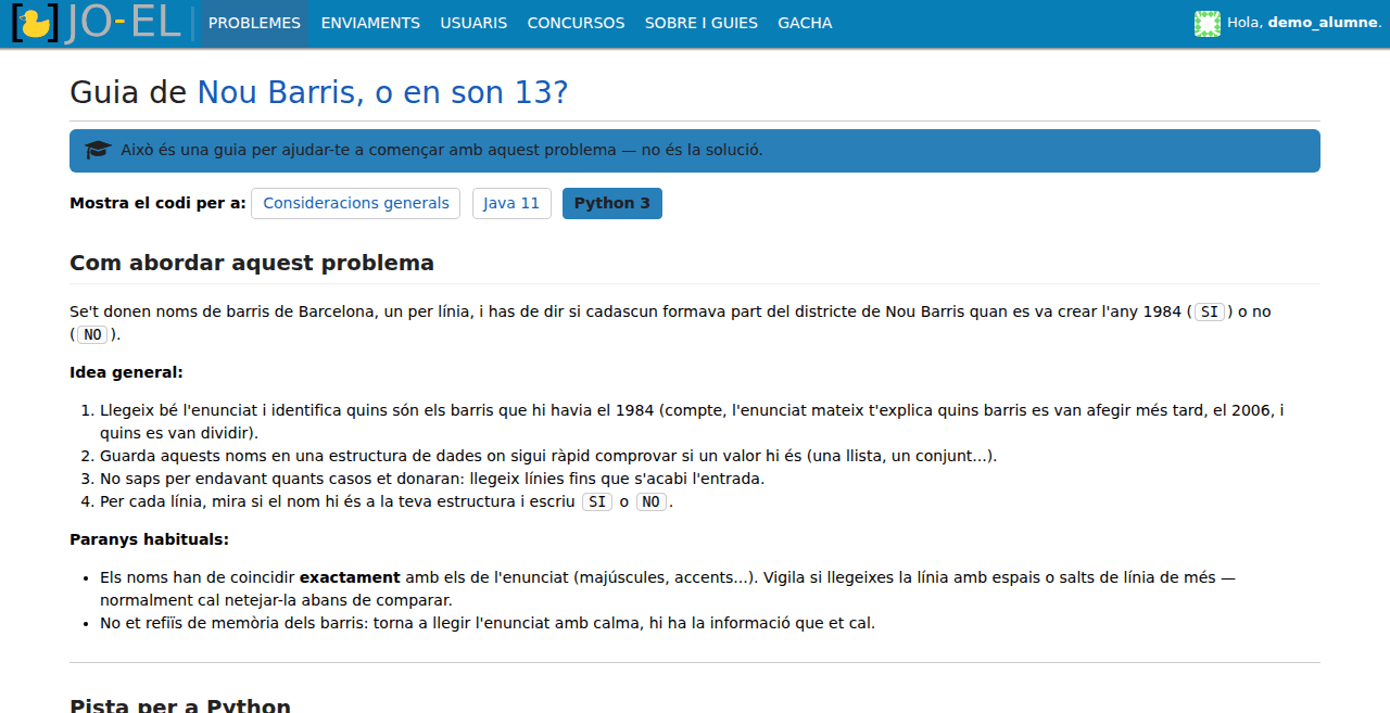 Guia d'un problema