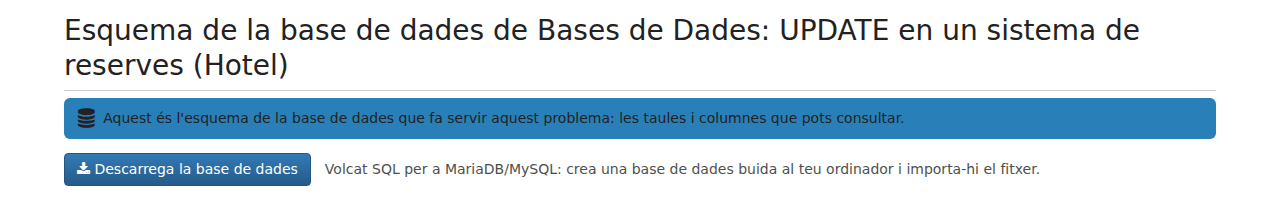 Botó per descarregar la base de dades