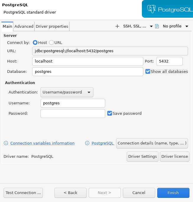 Show all databases a PostgreSQL